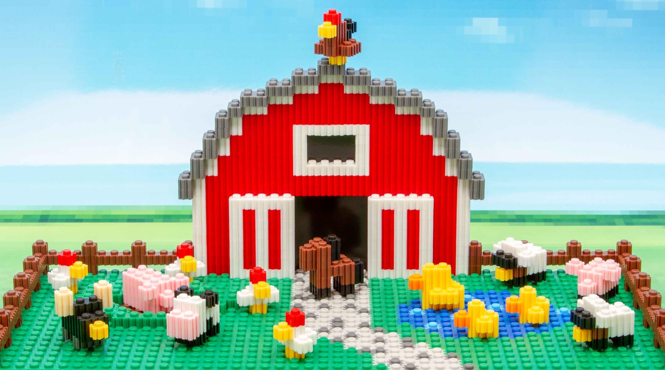 Cefa Toys Pix Brix – Pixel Art 500 Pièces Marron, Construction 2D/3D, Sans Base, Compatible Avec D'autres Marques, Dès 6 Ans