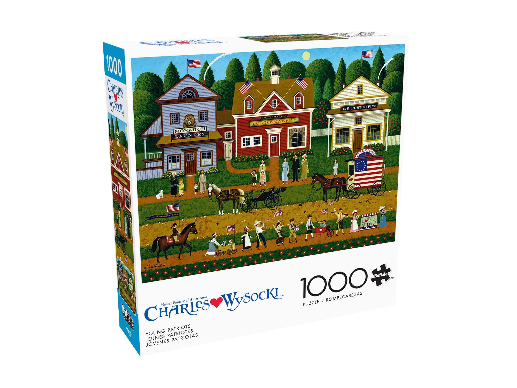 Buffalo Games - Charles Wysocki - Young Patriots - 1000 Piece Puzzle - Challenging Puzzle Perfect for Game Nights - Finished Size is 26.75 x 19.75