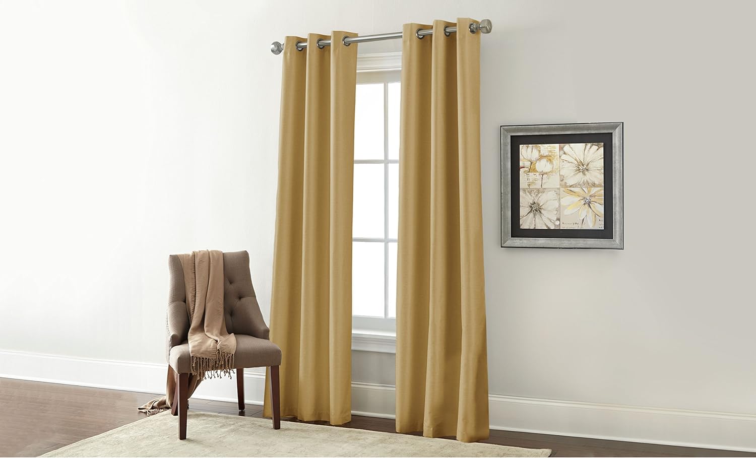 Amrapur Overseas | Black Out Curtains (2 Panels) Sunlight