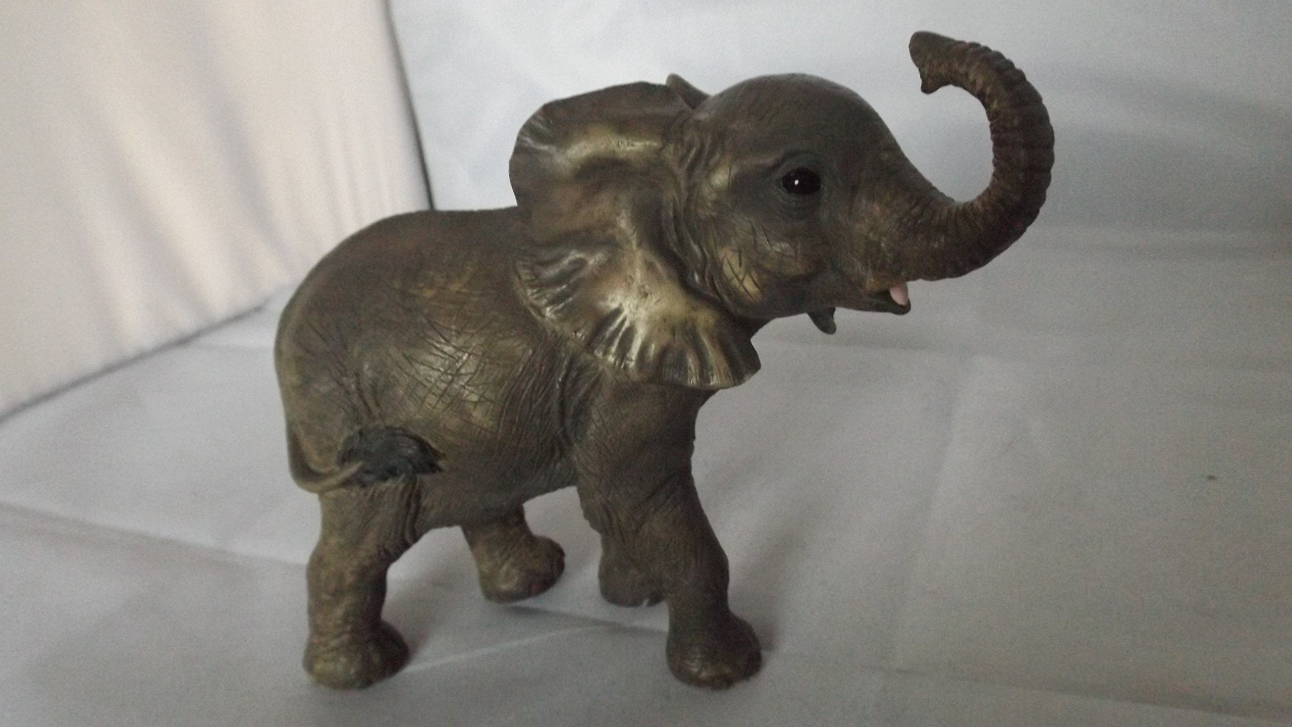 Young Elephant Calf Standing Decorative Ornament (A219)