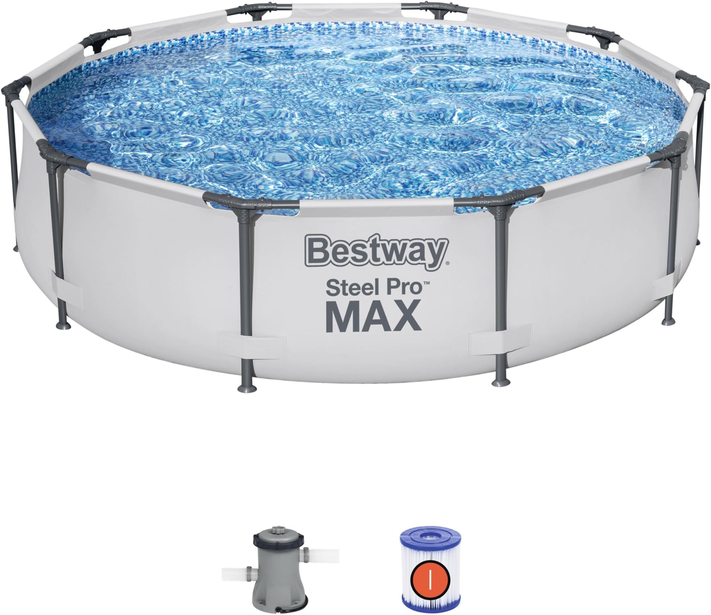 Bestway 10 ft x 30-Inch Steel Pro Frame Pool Set