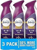 Febreze Air Mist Mountain Scent Air Freshener Spray, Odor-Fighting Deodorizer for Home, Bathroom, Kitchen - 8.1oz Pack of 3