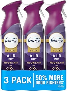 Air Mist, Air Freshener Spray, Odor Fighting Room Spray, Deodorizer for Home Bathroom Kitchen Office Apartment Dorm Room Classroom, Mountain Scent, 8.1oz (Pack of 3)