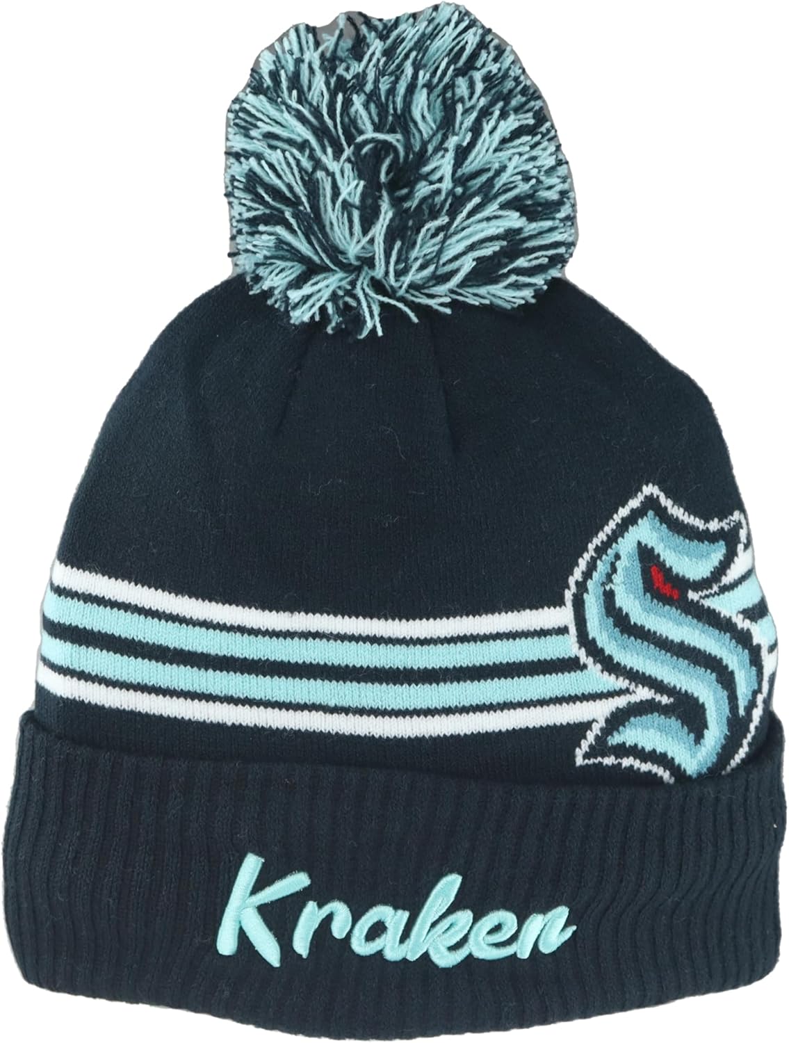 ZHATS NHL Unisex-Adult NHL Officially Licensed Beanie Pom Rush