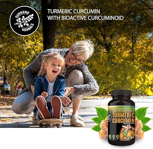 Miniatura 6 de Cápsulas de curcumina de cúrcuma 100% cruda y orgánica. Certificado orgánico, sin gluten, sin OMG y sin cafeína. Mejorado con ajo, jengibre y