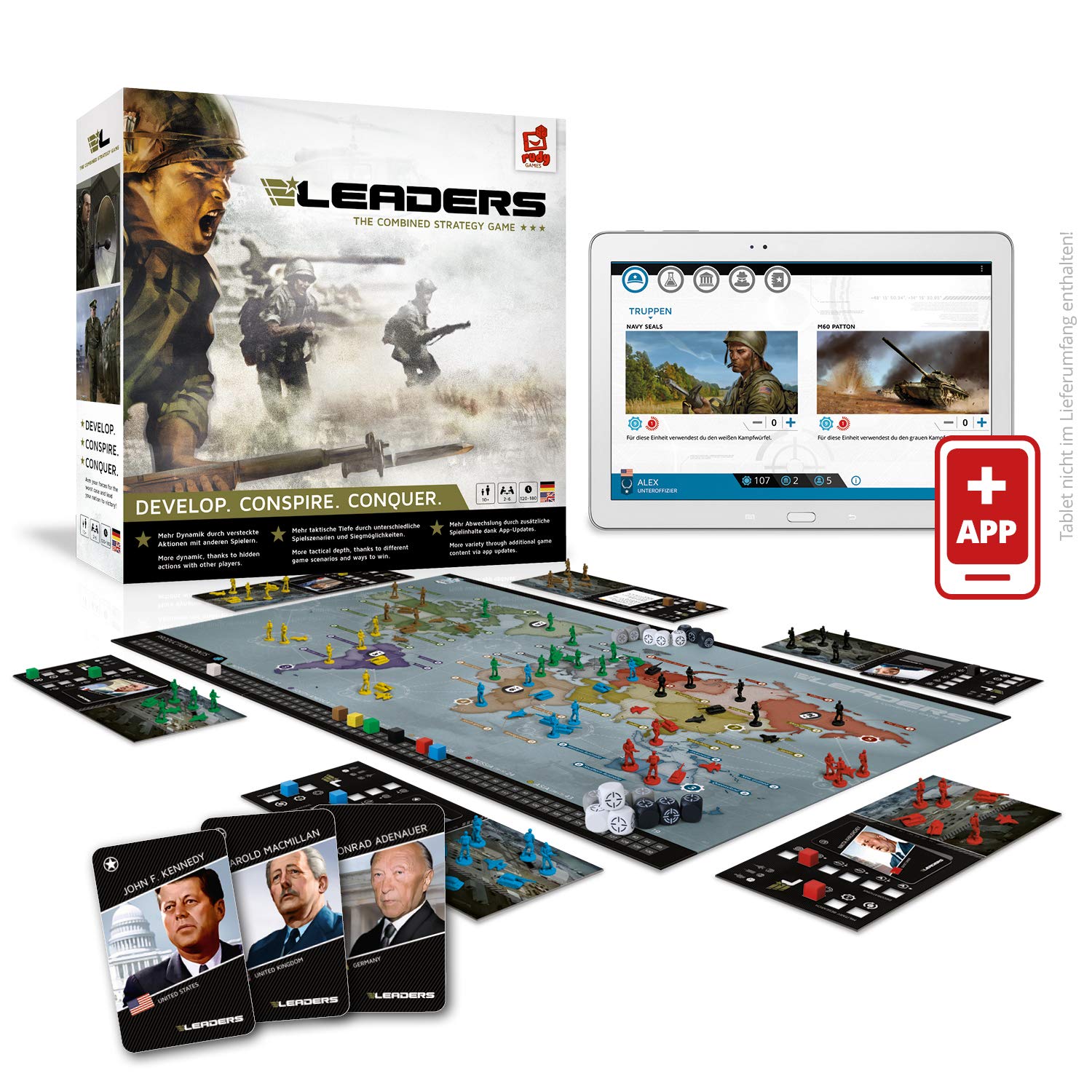 rudy games - Leaders Edition 2019 - the combined strategy game - board game cold war (Base Game)