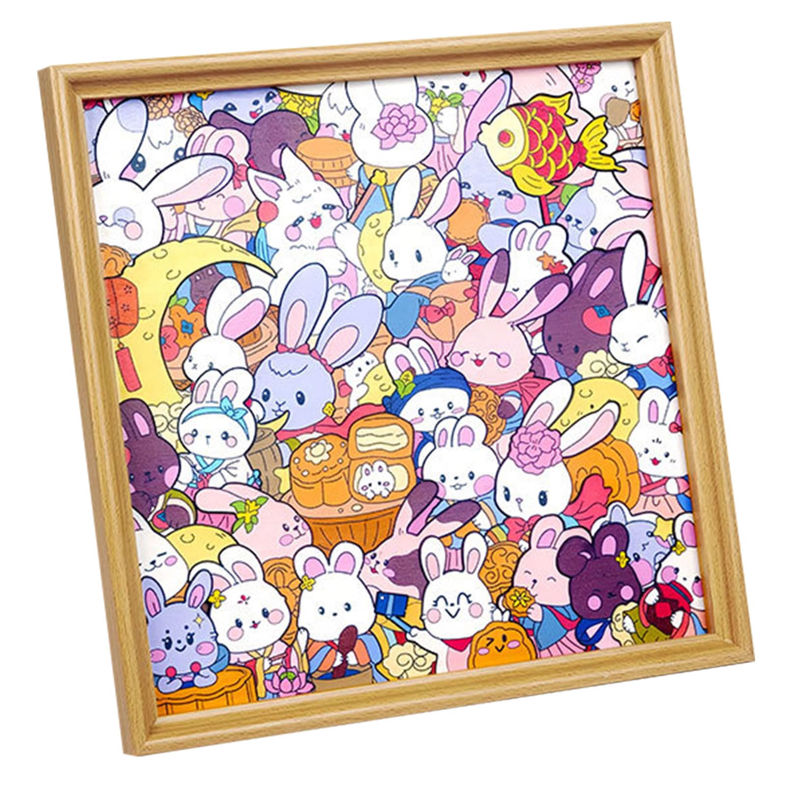 Juego Educativo de Rompecabezas de Pintura con Recortes de Animales, rebanadas de Animales de Madera para niños pequeños, Pintura y decoración del hogar, Rompecabezas de Madera