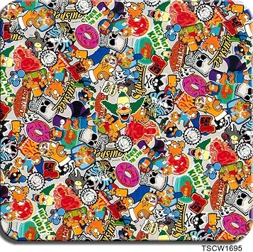Hydraulic Transfer Printing Film Hydrographic Film, 0.5 Meter Width - Water Transfer Printing Hydrodip Film - Graffiti Pattern - Multi Color Options Color TSCW1695, Size 0.5mx2m