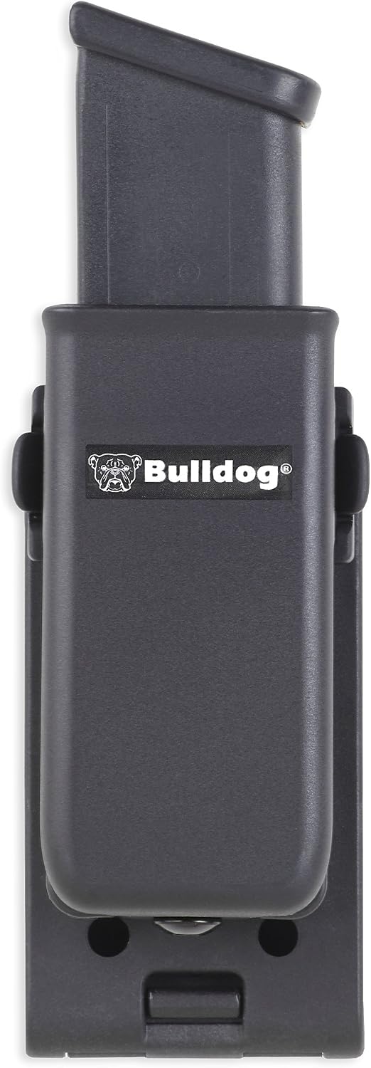 Bulldog Cases Thumb Release Holster Includes Universal Magazine Holder W/ Belt Clip