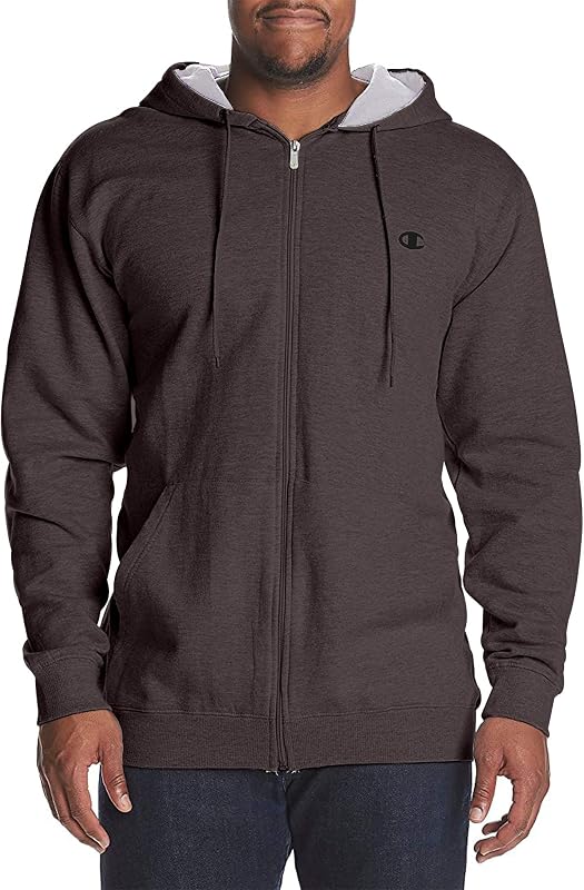 Sudaderas con capucha Champion Big and Tall Zip Up para hombre – campera con capucha y cremallera de forro polar para hombre