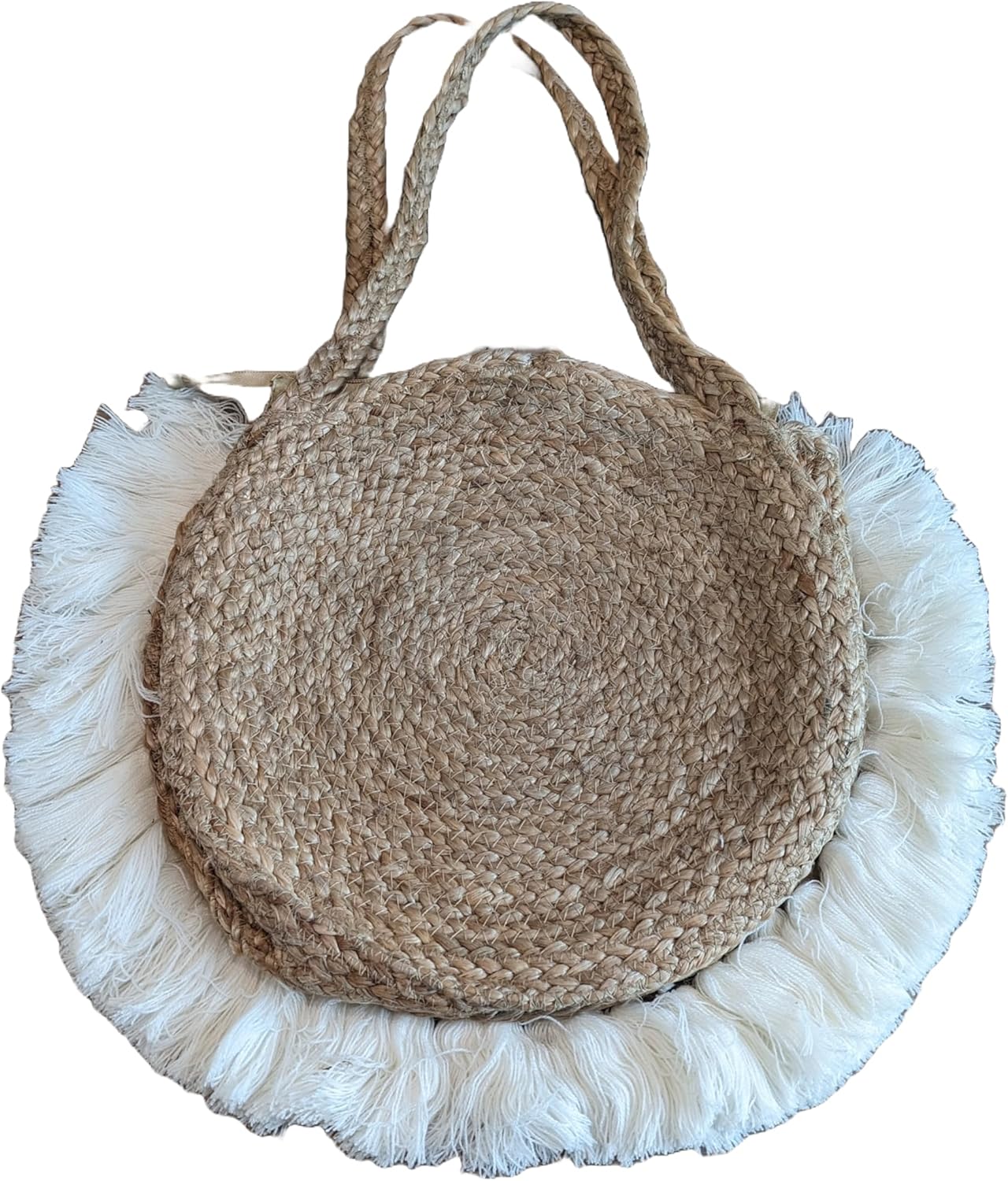 Kayla Jute Handcrafted Crossbody Natural Women Fringe Handbags Summer Boho Bohemian Beach Shoulder Bag Purse Seashell India