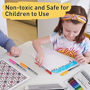 12 Permanent Markers - Assorted Colors Drawing Marker Pens Set, Waterproof Quick Drying Fine Tip Colored Artists Markers for Adults Coloring