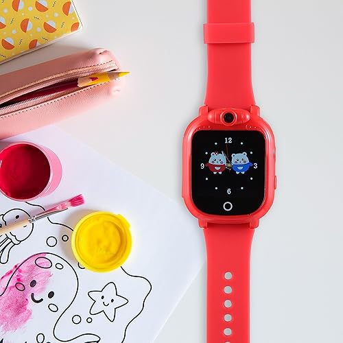 Miniatura 6 de Vivitar Reloj inteligente para niños, conectividad Bluetooth, pantalla táctil de 1.54 pulgadas, cámara giratoria, juegos integrados, reloj