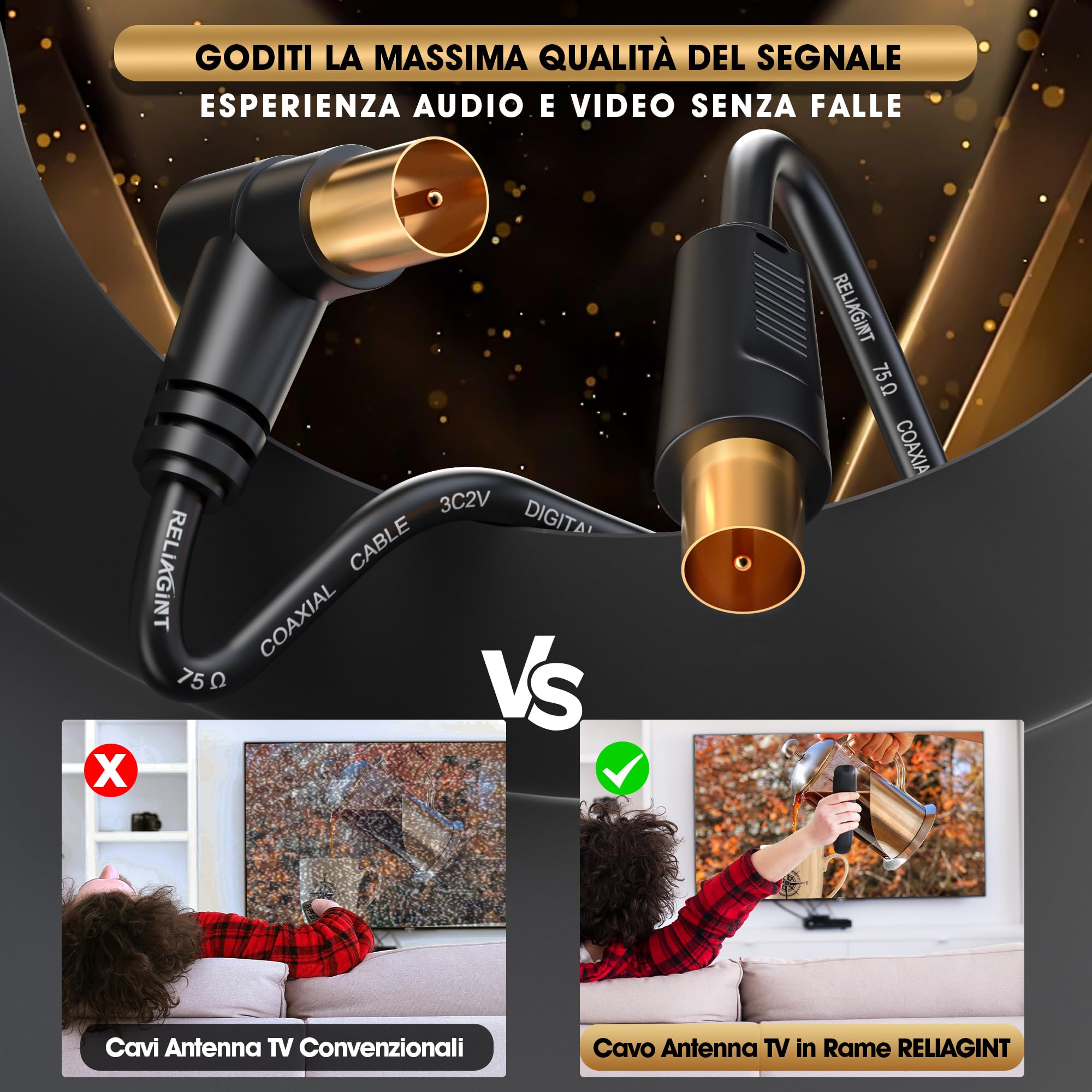 Cavo Prolunga SMA Maschio A Maschio RG316 | Per Antenne WiFi, Router 4G LTE, Drone FPV - 3.3ft 2 Pezzi - Foto 4