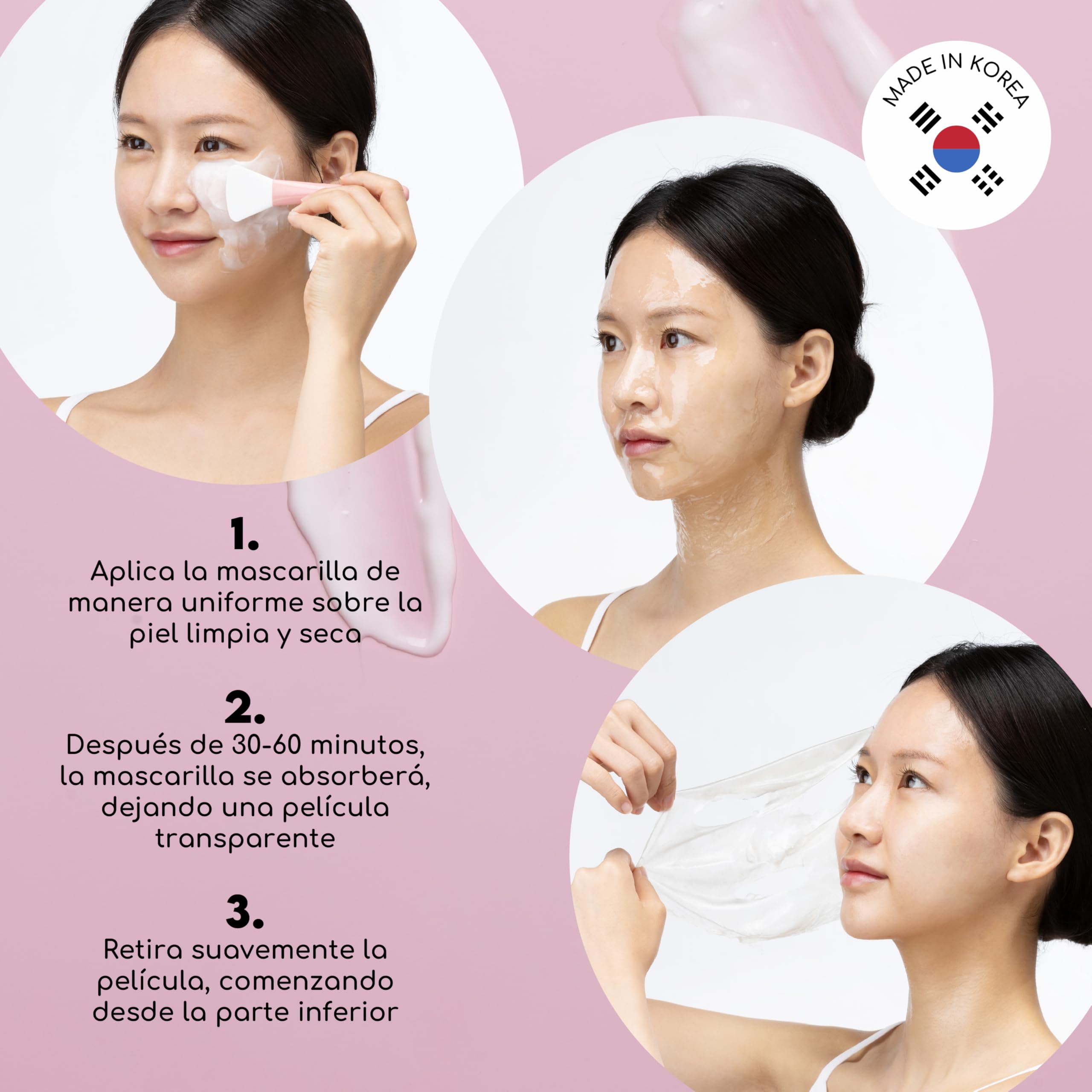 KOCOSTAR T1 Collagen Cream – Peel-off-Gesichtsmaske, die einen glatten Film bildet, 65% Typ-1-Kollagen, feuchtigkeitsspendend und straffend, 50 ml / 1,69 fl oz