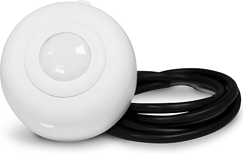 Enerlites Sensor de techo PIR MPC-52V, sensor de ocupación de techo, sensor de luz de techo, sensor de ocupación, grado comercial FOV de 360 grados,