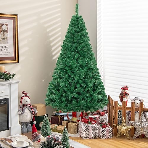 Miniatura 7 de Toolsempire Árbol de Navidad artificial, árbol de Navidad de 7 pies, árbol de abeto de Navidad con bisagras con 950 puntas de ramas y patas de metal