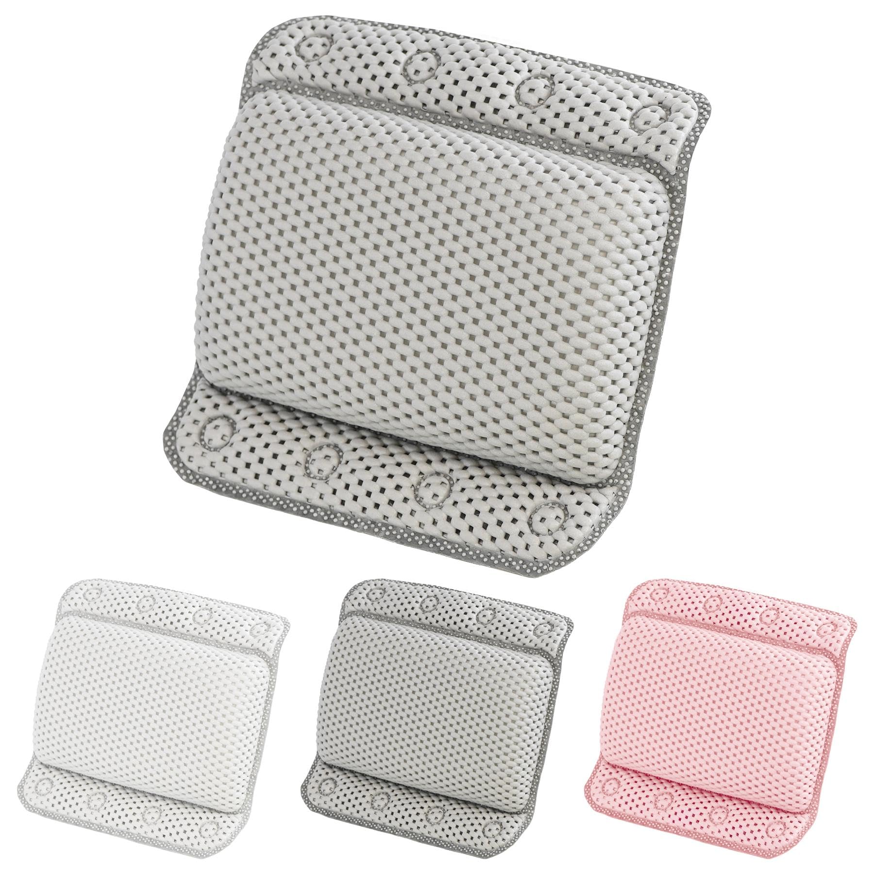 B&Q -  Bathtub Pillow Ergonomic Luxury Bath Cushion Quick Dry For Head Neck Support
