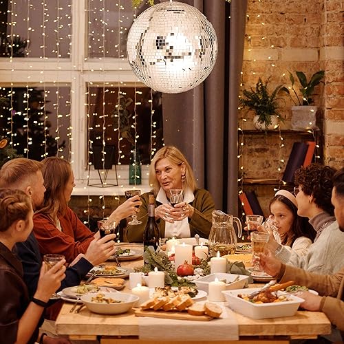 Miniatura 9 de Yescom bola de espejos de 12" para fiestas, DJ, discotecas, decoración, iluminación