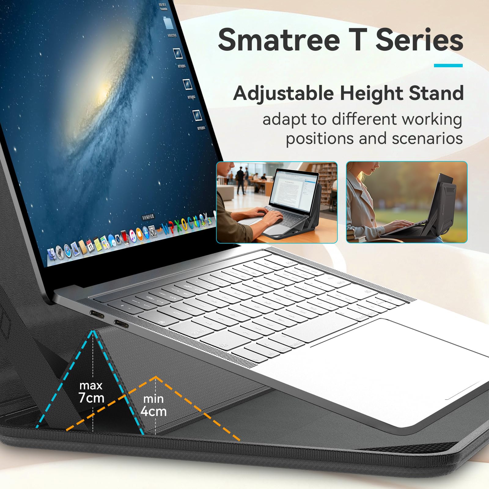 Smatree T50T - Funda protectora rígida para portátil de 14 pulgadas compatible con Samsung Galaxy Book6 Pro