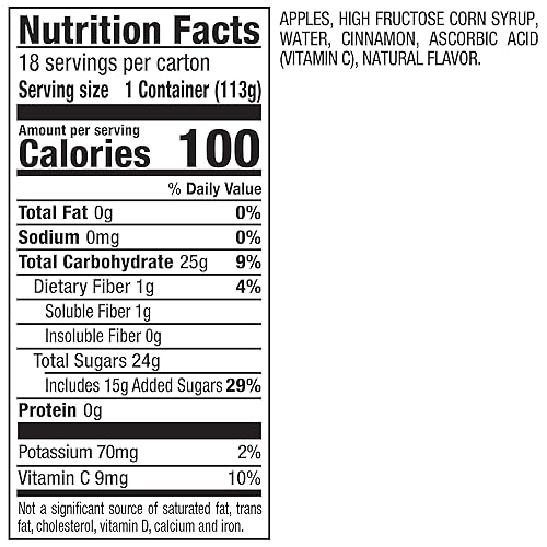 Miniatura 30 de Mott salsa de manzana, tazas de 4 oz (Paquete de 72)