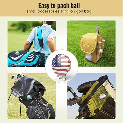 Miniatura 6 de Marcador de pelota de golf personalizado clip magnético personalizado para sombrero de pelota de golf con imagen personalizada para amantes de la