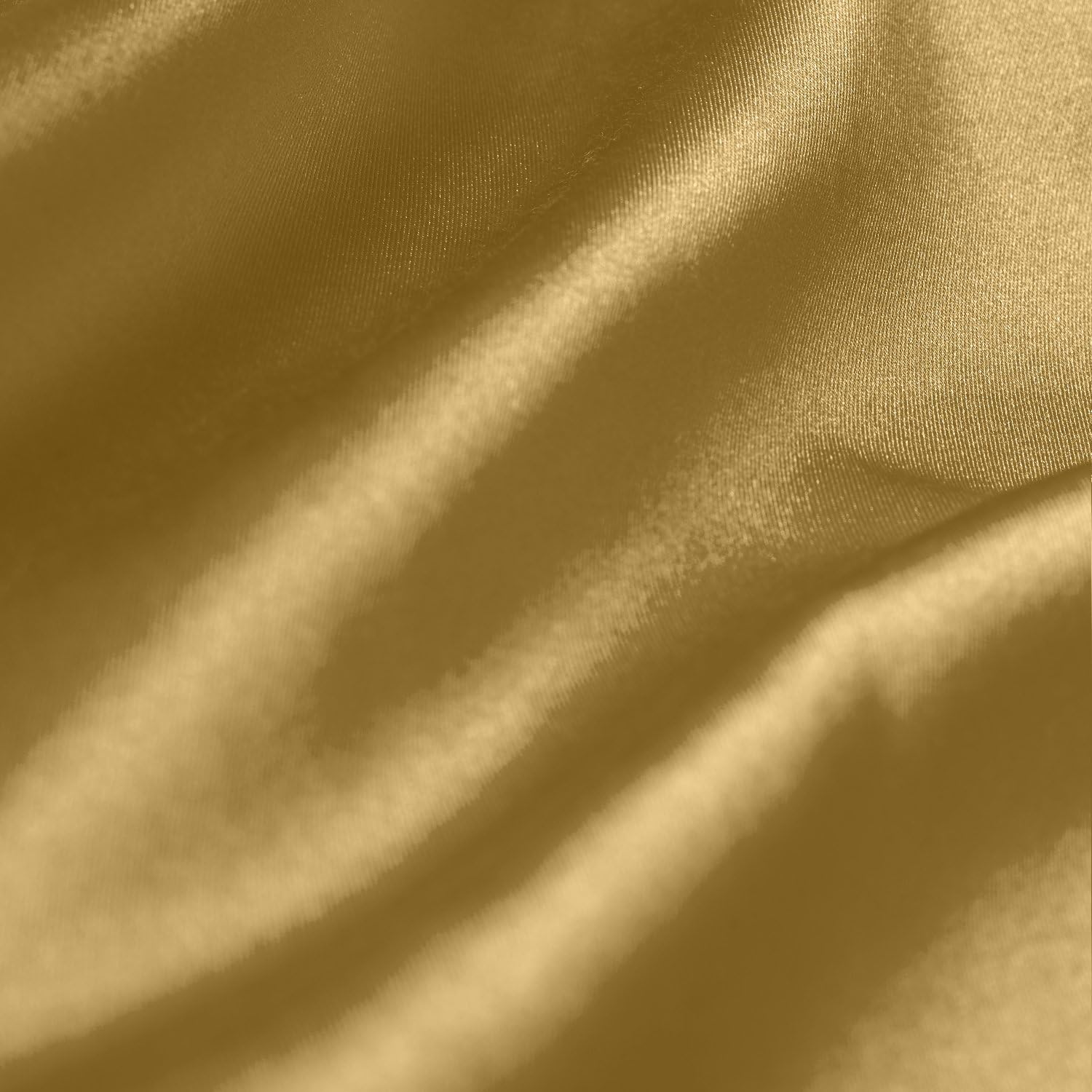 ChadMade Privacy Protection Curtain 102 Inches Length, Charming Tab Top Polyester Silk Window Treatment with Liner, 120Wx102L, 1 Panel, Gold