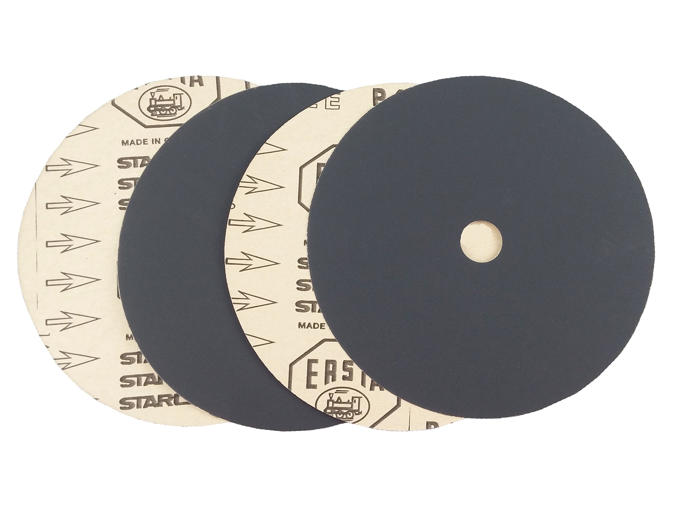 Premium 7 Inch Heavy Duty Cloth Sanding Discs - 7/8" Hole Bolt On Attachment Black Silicon Carbide - For Stone, Metal, Auto Body Repair, Paint, And