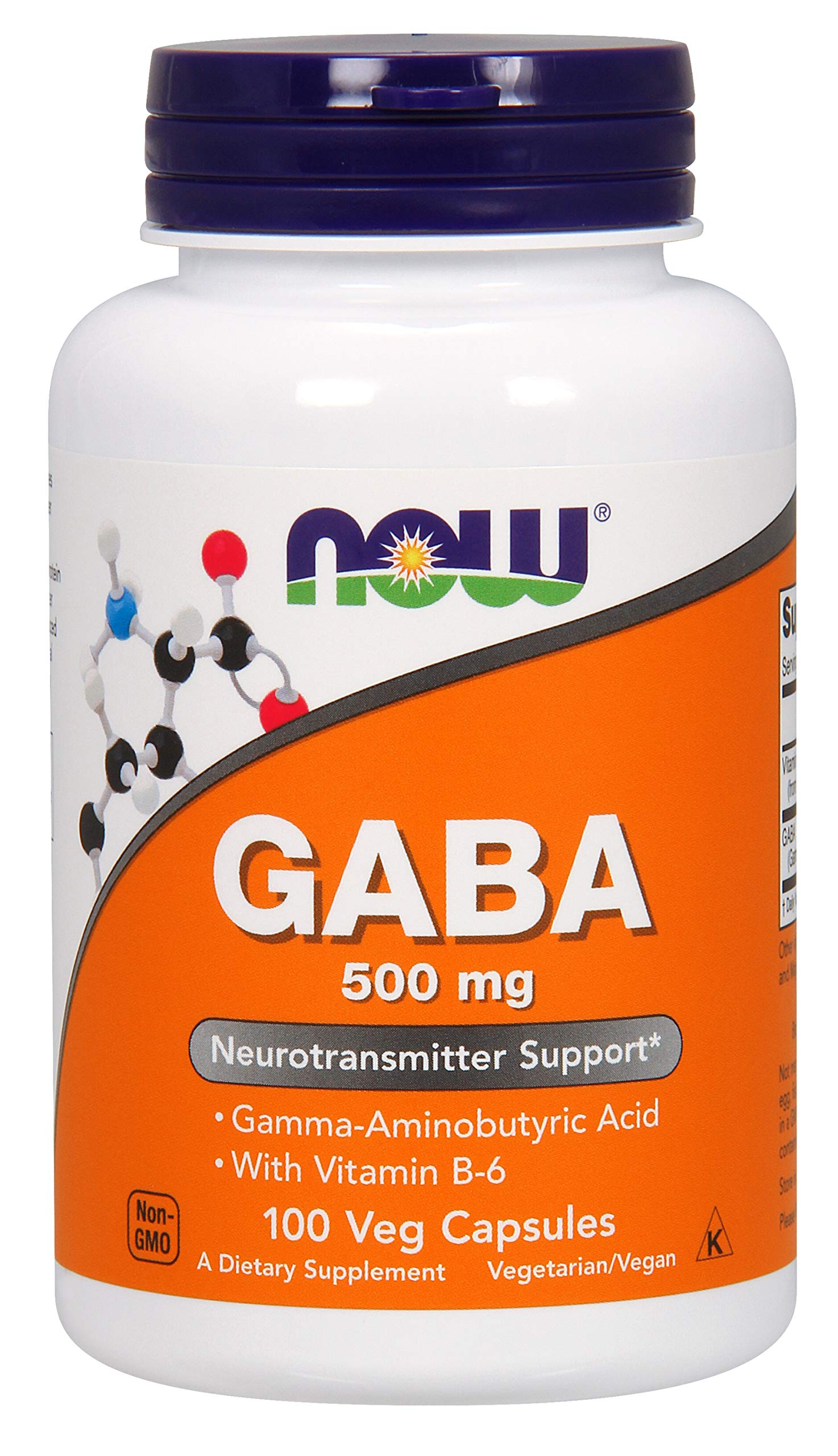 Now Foods Gaba 750Mg 100 Veg Capsules