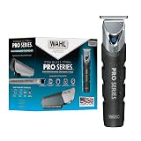 Wahl USA Pro Series Stainless Steel Cordless USB Beard Trimmer for Men | High Performance Waterproof Beard Trimmer For Men With Close Cutting Forever Blade And No-Slip Grip – Model 3026017