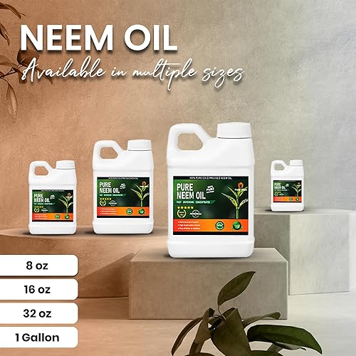 Miniatura 5 de Aceite concentrado de neem 100% puro prensado en frío para plantas y verduras de interior y exterior (32 onzas)