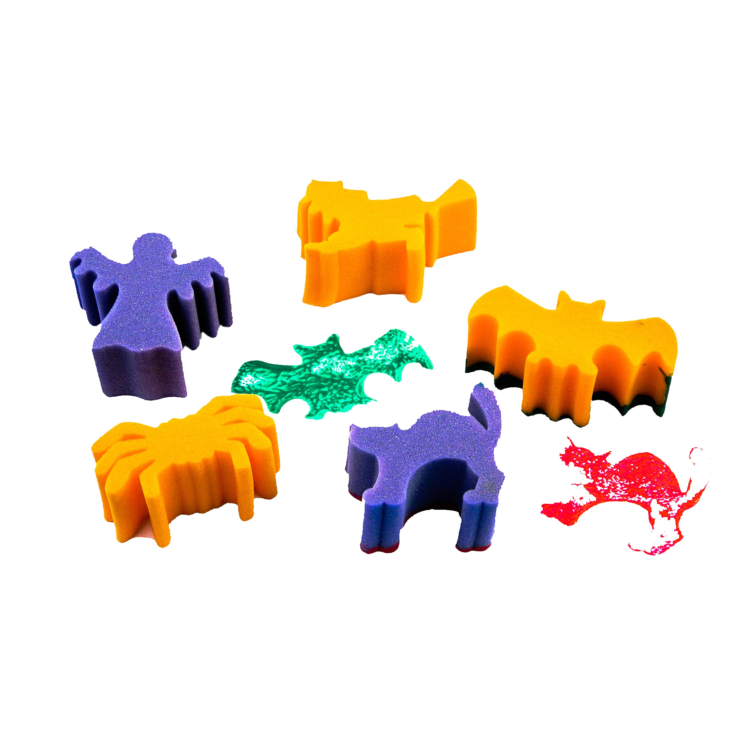 Sponge painting stampers - Pack of 5 Halloween shapes