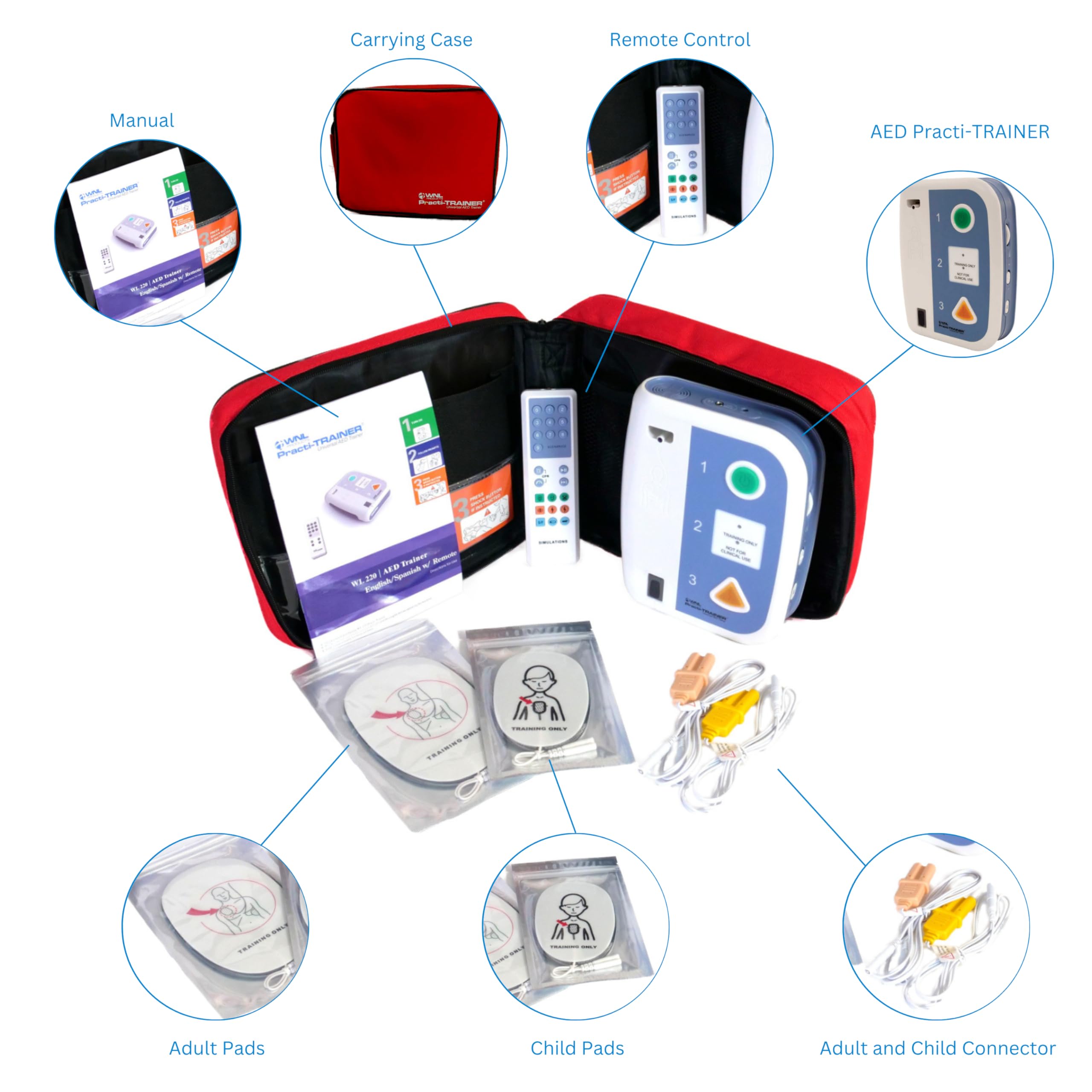 AED Trainer Practi-Trainer - Realistic Training Kit -2