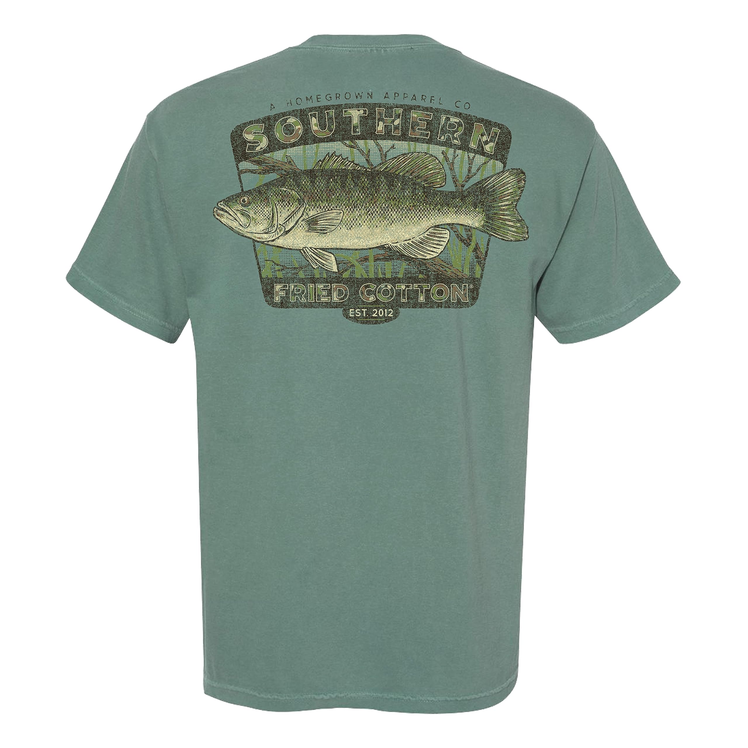 Southern Fried CottonMurky Waters Bass Fish T Shirt