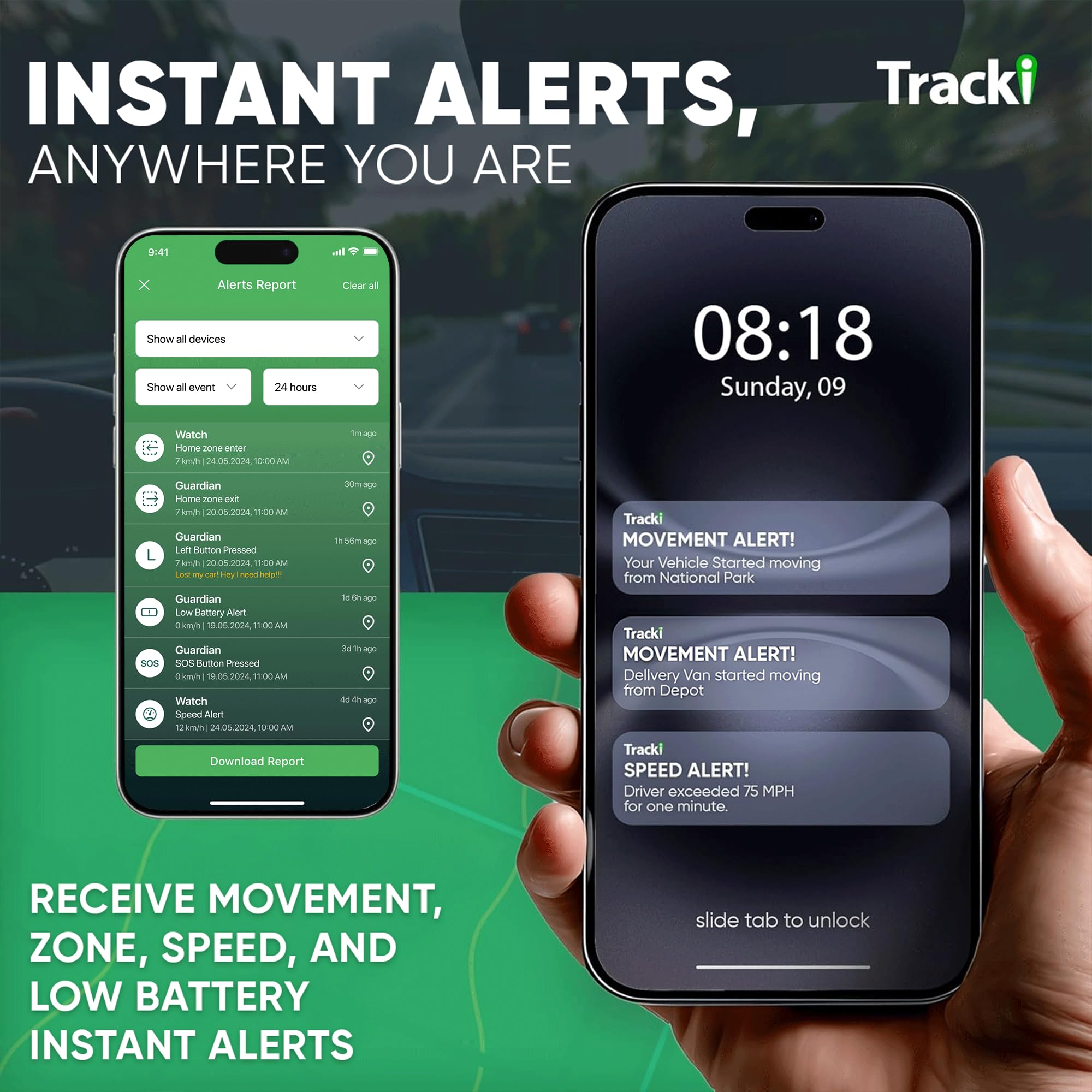 Tracki Pro GPS Tracker per Auto - Localizzatore Satellitare Magnetico Impermeabile 4G LTE, Batteria Fino a 7 Mesi, Distanza Illimitata, Notifiche, Geolocalizzatore Veicolo Nascosto (con Abbonamento)
