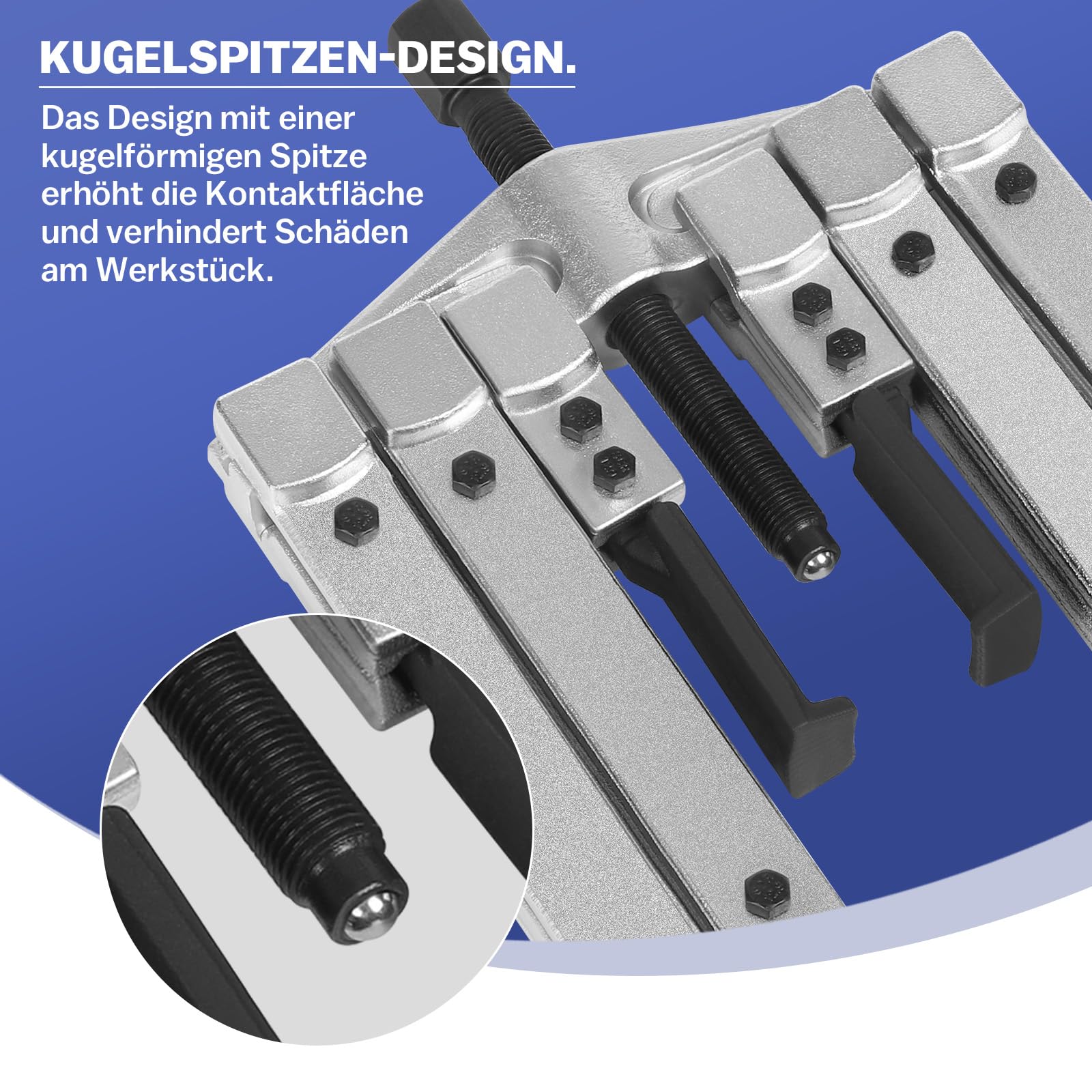 XIIW Kit 13X Estrattore Cuscinetti Interni 2 e 3 Ganasce Regolabil 45-135mm | Separatori Cuscinetti Set Ruota e Ingranaggi con 2/3 Bracci Universale, Attrezzo di Rimozione Volani Motore Moto Auto Robuste