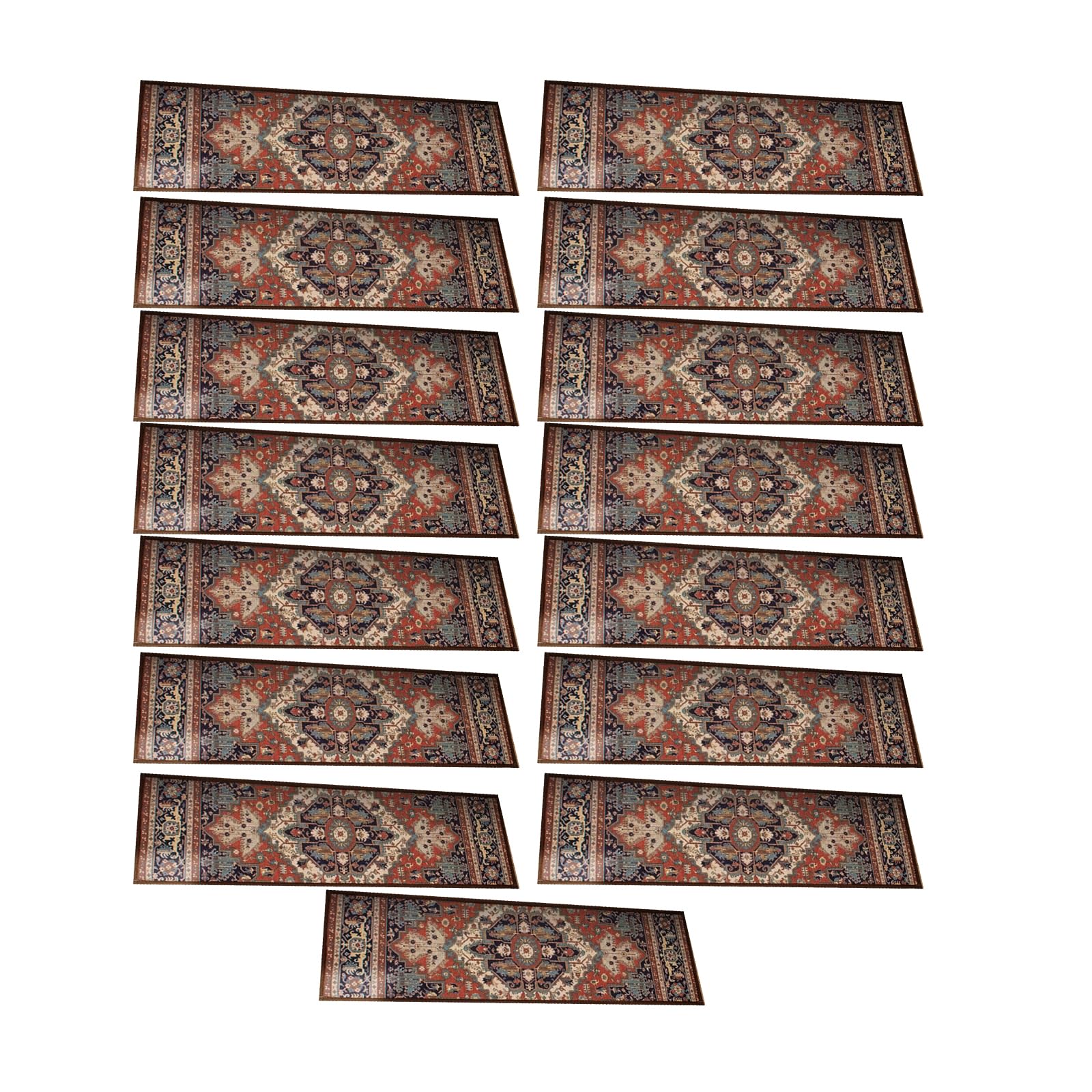 Tsophreniq Child and Pet Friendly Stair Treads, Stick Carpeted Staircases Step, NonSlip Mats, Stair Treads 15pcs Adhesive Mats