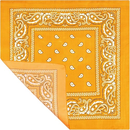 Miniatura 3 de Unittype 36 unidades de bandana de cachemira novedosa diadema cuadrada bufanda vaquero bandanas para fiesta de Halloween disfraz