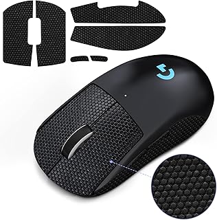 JINGDU Mouse Grip Tape Compatible with Logitech G Pro X Superlight Wireless, Anti-slip Mouse Sticker for GPW X Superlight Gaming Mouse, Grip Sticker for G Pro X Wireless Mouse,Black
