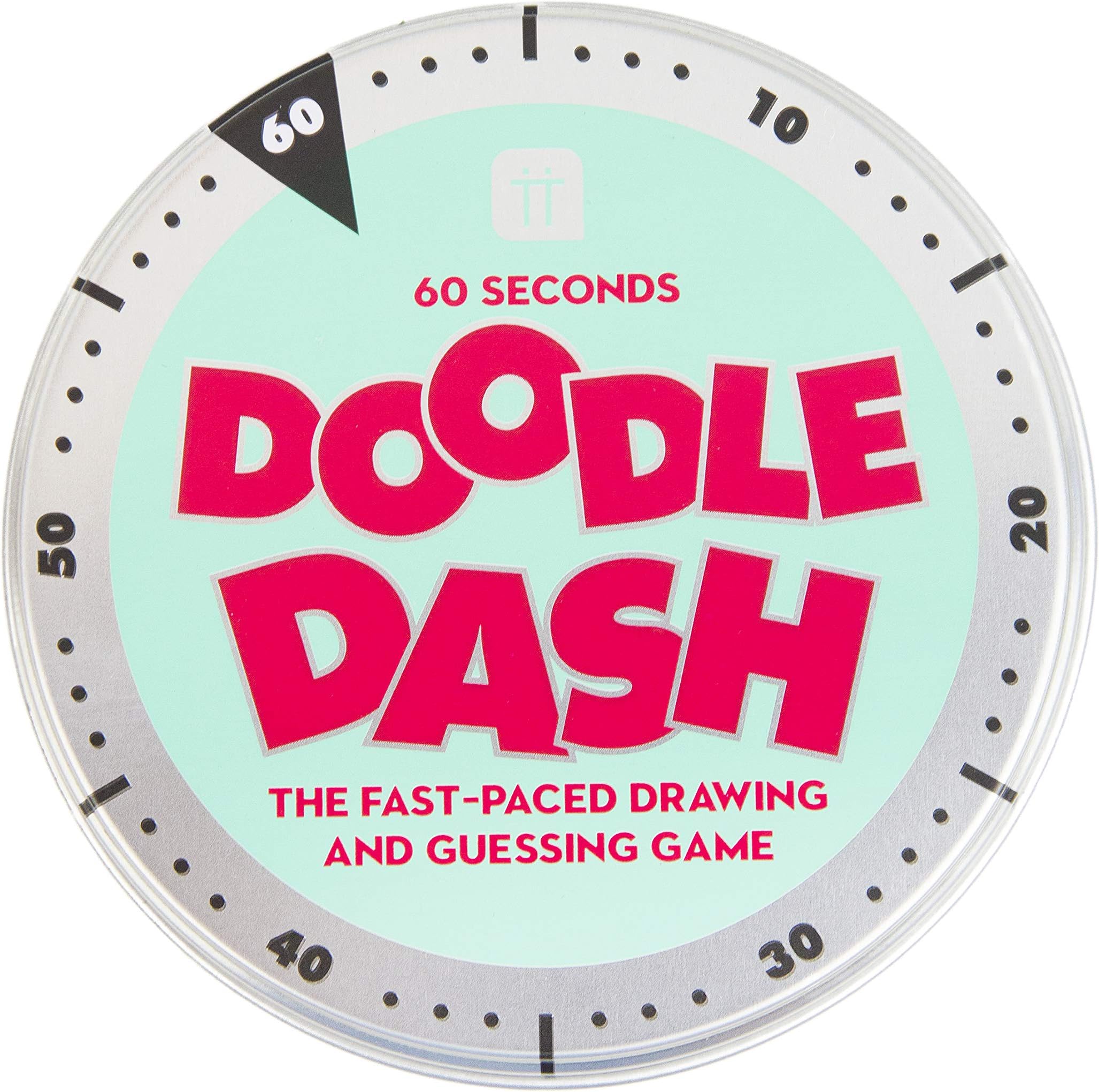 Doodle Dash Drawing Game For Kids or Adults | Giftable Tin Box | Contains Minute Sand Timer, Travel Sized Games, Creative, Fun, Stocking Filler