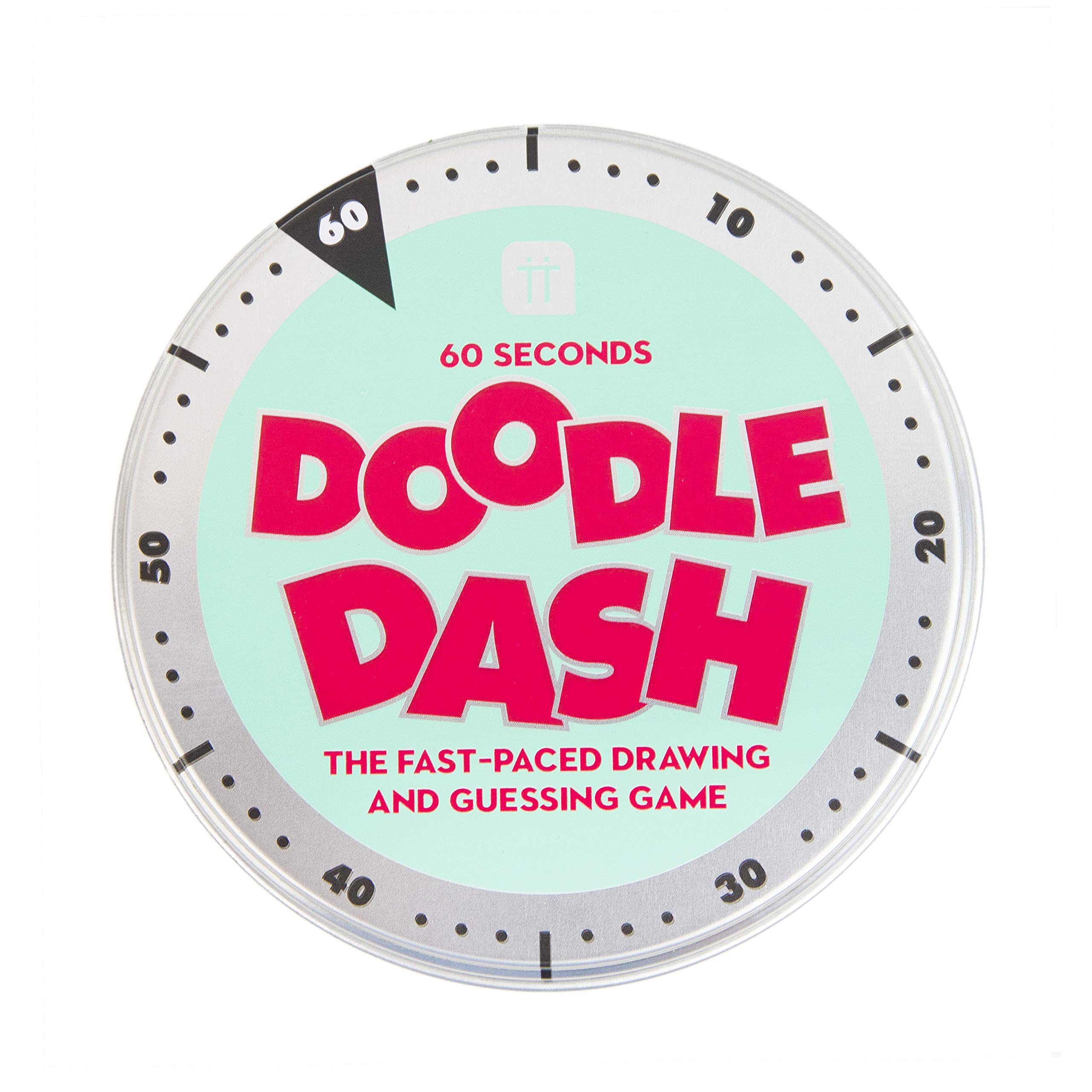 Talking Tables Doodle Dash Drawing Game For Kids or Adults | Giftable Tin Box | Contains Minute Sand Timer, Travel Sized Games, Creative, Fun, Stocking Filler