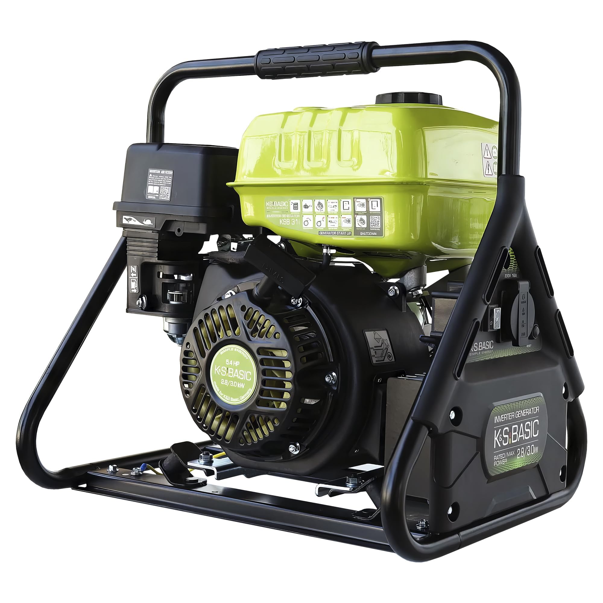 K&S Basic KSB 31i - Generatore di inverter, 3,0 kW, inverter, sicuro per dispositivi sensibili, unità di emergenza con struttura compatta, generatore di inverter con avvolgimento in rame, generatore