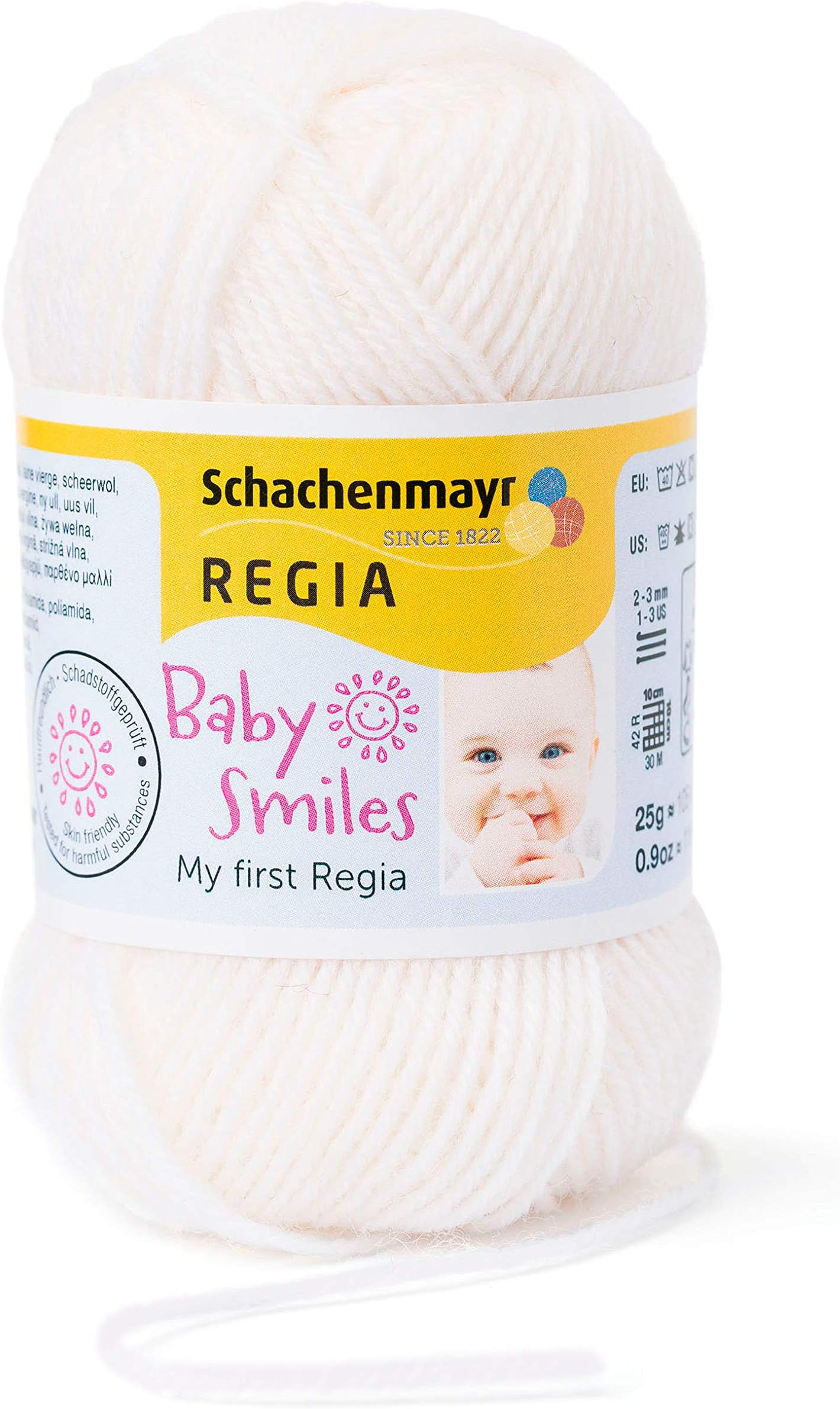 Schachenmayr Baby Smiles My First Regia, 25G natur Handknitting Yarns