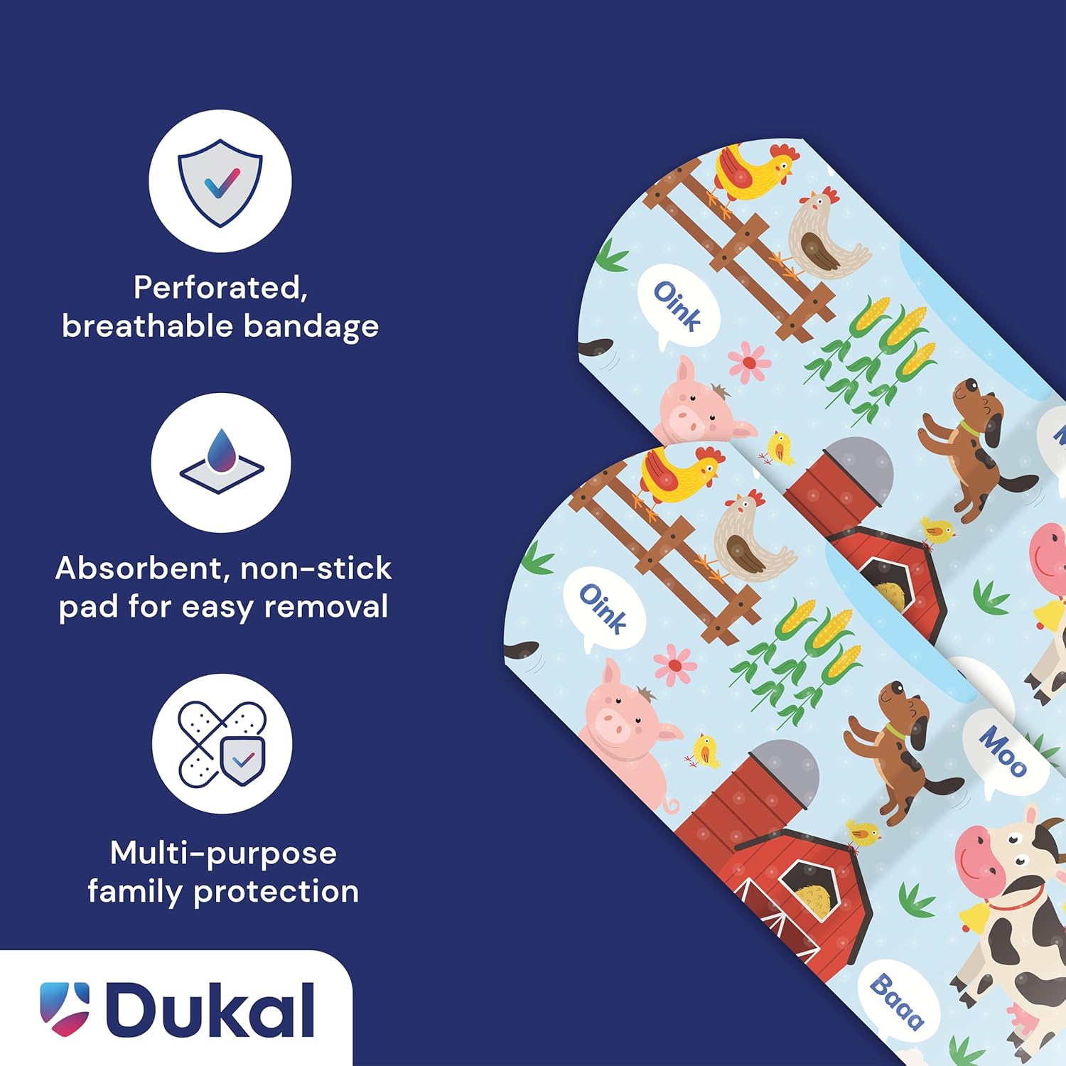 American White Cross Designer Adhesive Bandages, Sterile, Circus, 3 per 4" x 3", 100 per Box, 12 Box per Case (Pack of 1200)