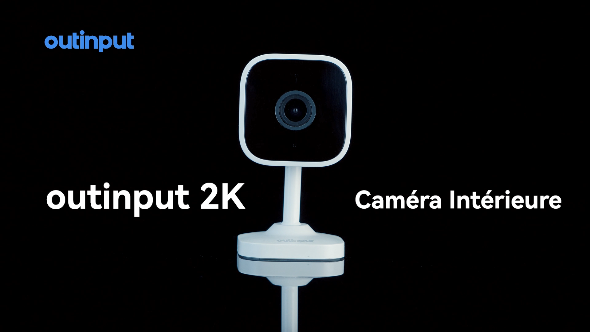 Outinput 2K 3MP WiFi Beveiligingscamera Binnen, 2,4GHz Raamcamera, AI Kleurennachtzicht, Bewegings-/Persoons-/Voertuigdetectie, Gezichtstracking, Lokale & AWS Cloud Opslag, Eenvoudige Installatie