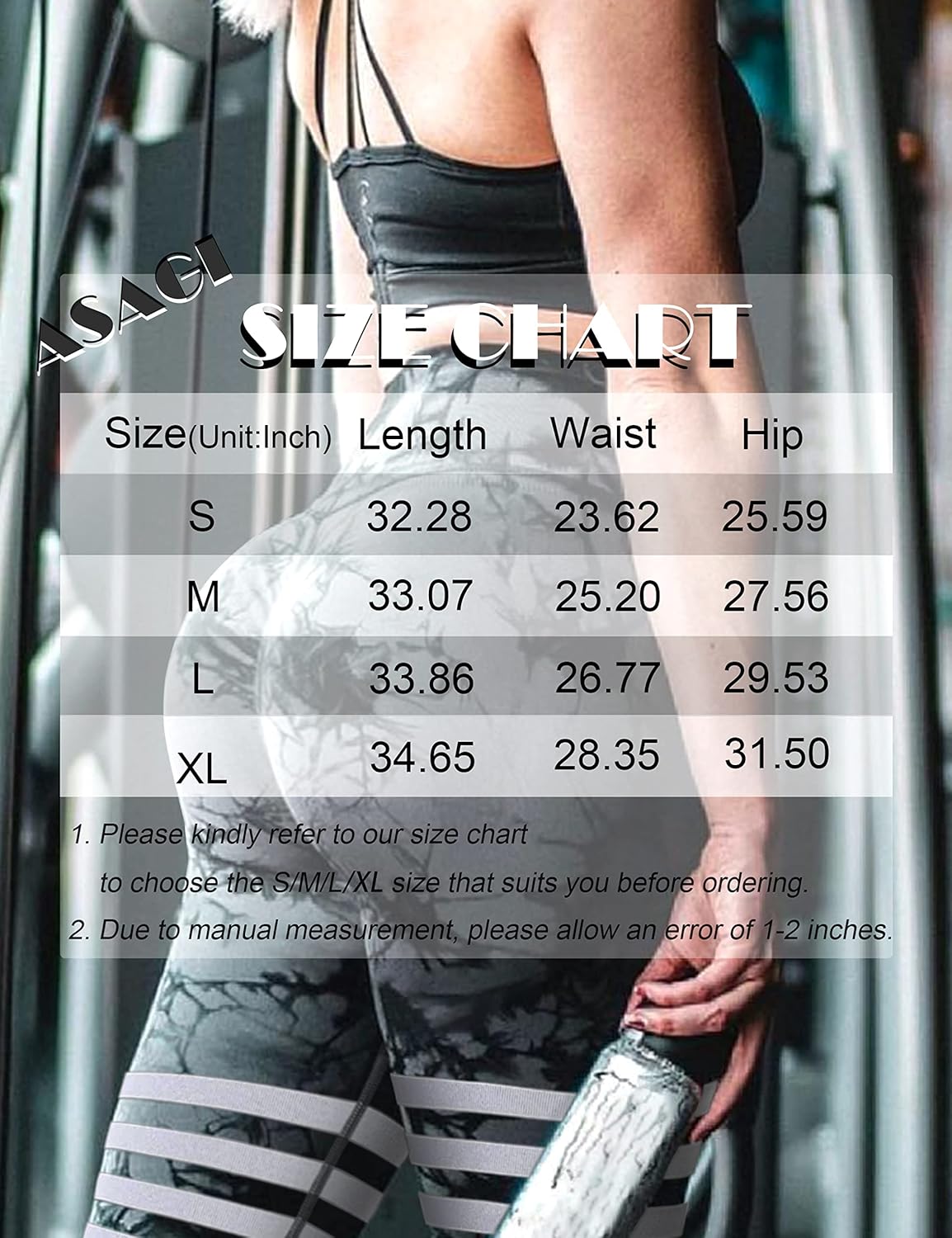 ASAGI Scrunch Butt Lifting Workout Leggings for Women High Waist Yoga Pants Amplify Gym Seamless Booty Tights - Image 7