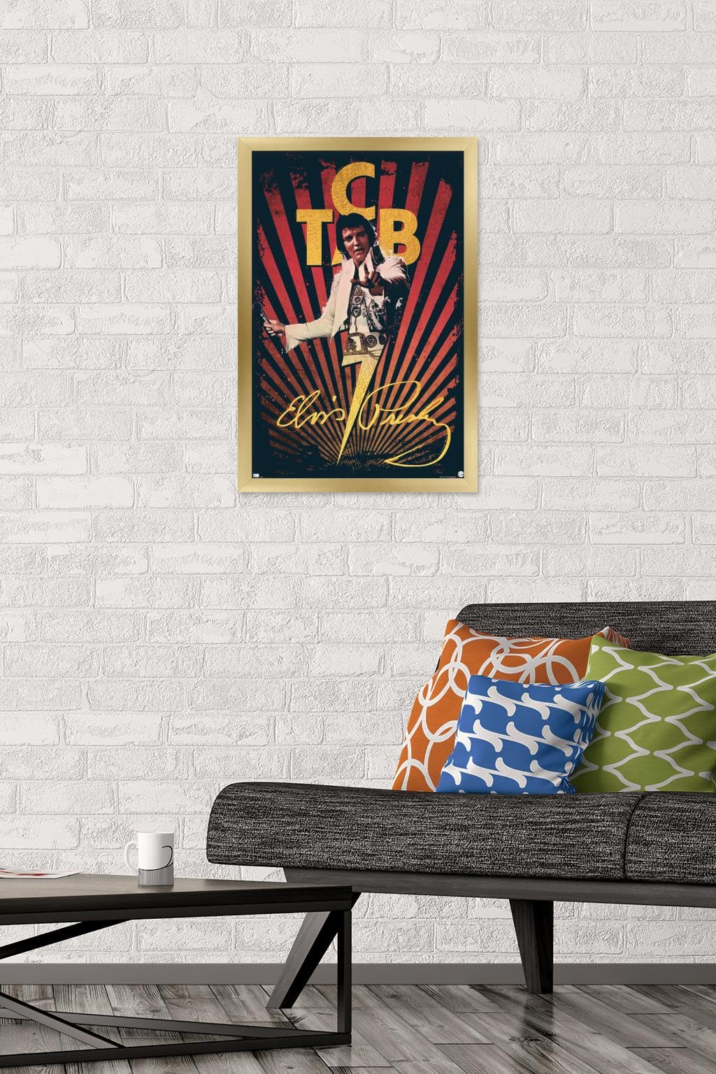 Amazon.com: Trends International Elvis Presley - T.C.B. Wall
