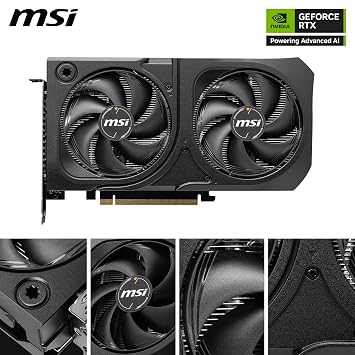 Msi Rtx5060ti 16gb Shadow 2x Oc Plus 128bit Gddr7 Hdmi Dp Pcie 5.0