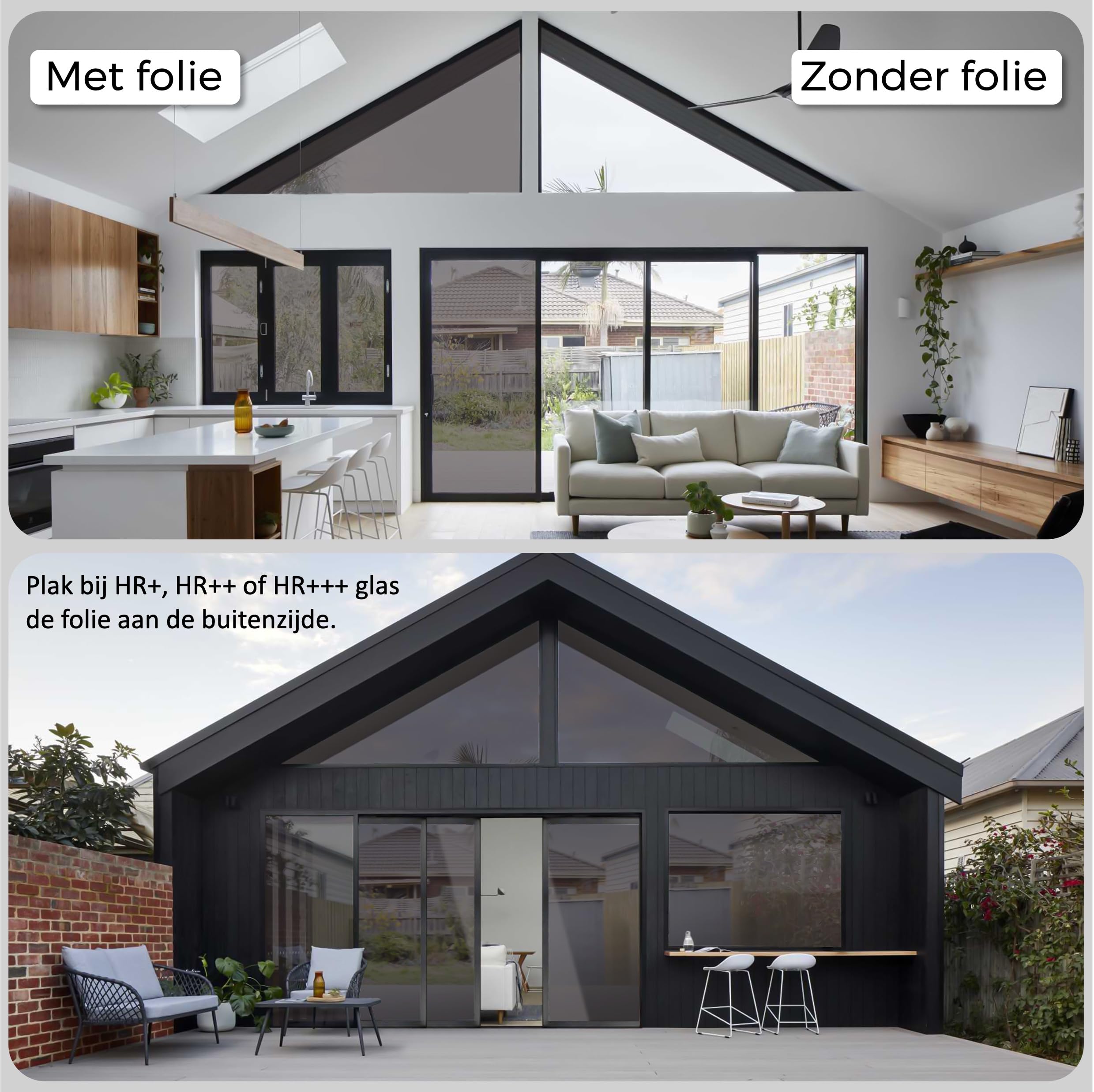 Película de ventana de protección solar y aislante HR+ HR++ o HR+++ - Tinte 39% (60x200)