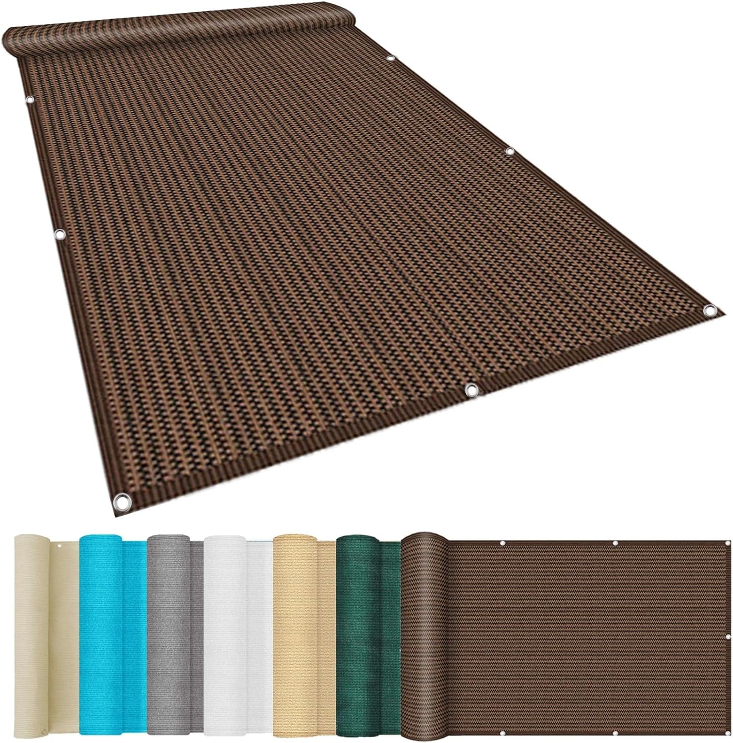 Sombrilla Shade 2,6 x 3,6 m Hoja de privacidad Sombrilla Sombrilla Sombra Fresca Balcón Sombra A Prueba de Polvo Polietileno de Alta Densidad Rectangular Ligero Durable Lavable para terraza/Pasillo/